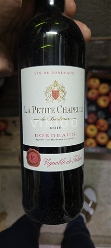 Bordeaux Vignoble de Talbot La Petite Chapelle de Bordeaux 2016