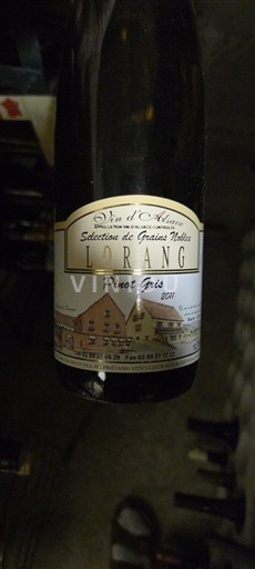 Alsace Sélection de Grains Nobles Lorang 2011