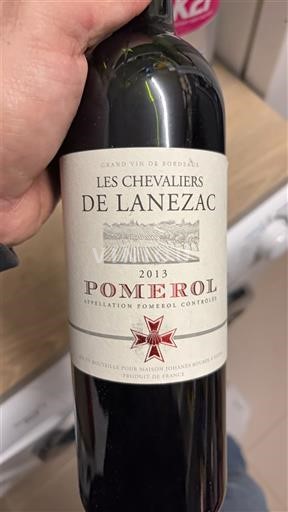 Bordeaux Pomerol Les Chevaliers de Lanezac 2013