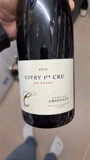 Bourgogne Givry Premier Cru Domaine Chofflet En Choué 2019