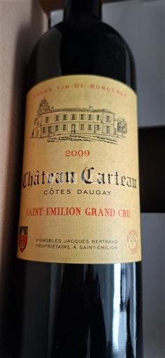 Bordeaux Saint-Émilion Grand Cru Grand Cru Château Carteau Côtes Daugay 2009