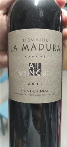 Languedoc Saint-Chinian Domaine La Madura Canopé 2018