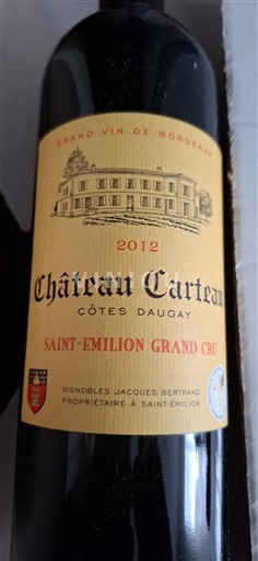 Bordeaux Saint-Émilion Grand Cru Château Carteau Côtes Daugay 2012
