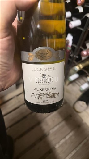 Alsace Cleebourg Auxerrois 2019