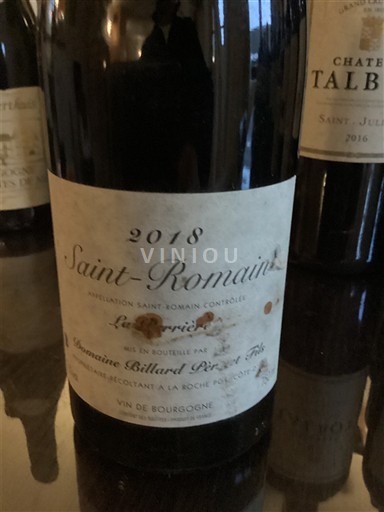 Burgundsko Saint-Romain Domaine Billard Père et Fils La Perrière 2018