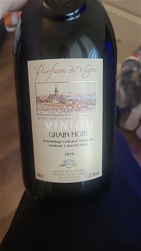 Vinos Rouge sec Parfum de Vigne Grain Noir Jean-Jacques Steiner 2019 Suiza Vaud La Côte DOP AOC