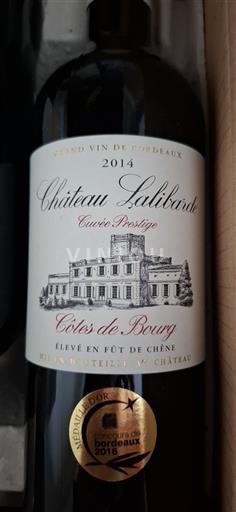Bordeaux Côtes-de-bourg Château Lalibarde Prestige 2014