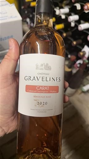 Bordeaux Bordeaux rosato Château Gravelines Carat 2020
