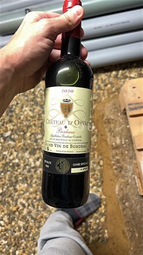 Bordeaux Bordeaux Supérieur Château Orval Spéciale 2020