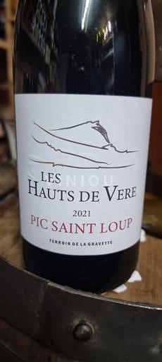 Langvedok Pic-saint-loup Les Hauts de Vere Terroir de la Gravette 2021