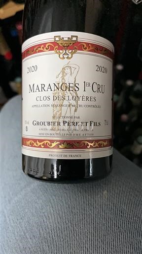 Burgundy Not Specified Premier Cru Groubier Père et Fils Clos des Loyères 2020