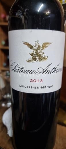 Bordeaux Moulis-en-Médoc Château Anthonic 2013