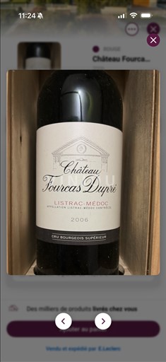 Bordeaux Listrac-Médoc Château Fourcas Dupré 2006