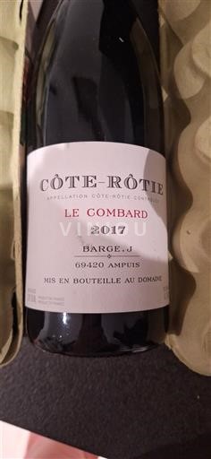 Rhône Valley Côte-Rôtie Barge J Le Combard 2017