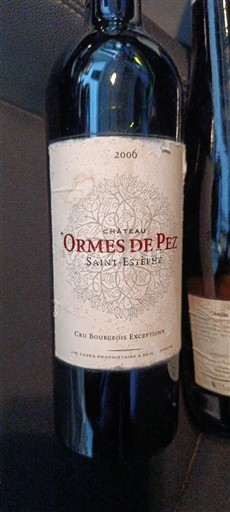 Bordeaux Saint-Estèphe Château Ormes de Pez 2006