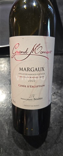 Bordeaux Margaux Maison Johanna Boubée Grand Moment d'Exception 2022