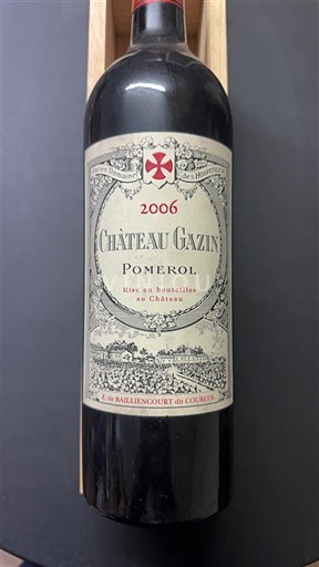 Bordeaux Pomerol Château Gazin 2006