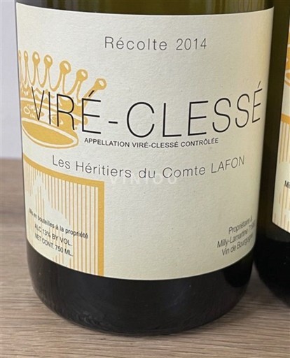 Borgogna Viré-clessé Les Héritiers du Comte Lafon 2014