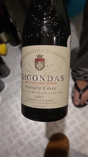 Rhônen laakso Gigondas Domaine Des Côtes du Rhône Première 2007