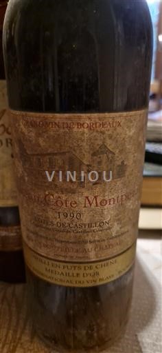 Bordeaux Không được chỉ định Château Côte Montpezat 1990