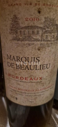 Bordeaux Marquis de Beaulieu 2010