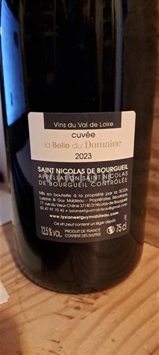 Údolí Loiry Saint-Nicolas-De-Bourgueil Domaine La Belle du la Belle du Domaine 2023