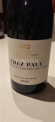 Sudoeste Côtes-de-Bergerac Domaine Albert de Conti Chez Paul 2020