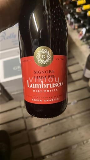 Emilia-Romagna Wines Lambrusco Signore Giuseppe Rosso Amabile Non-Vintage