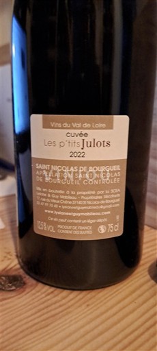 Thung lũng sông Loire Saint-Nicolas-De-Bourgueil Les p'tits Julots Les p'tits Julots 2022