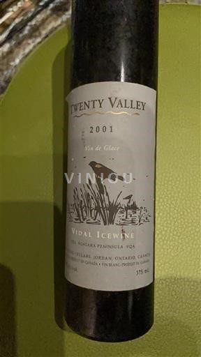 Ontario Niagara-niemi Twenty Valley Vidal Icewine 2001
