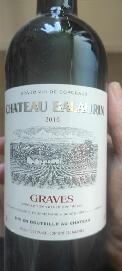 Bordeaux Graves Château Balaurin 2016