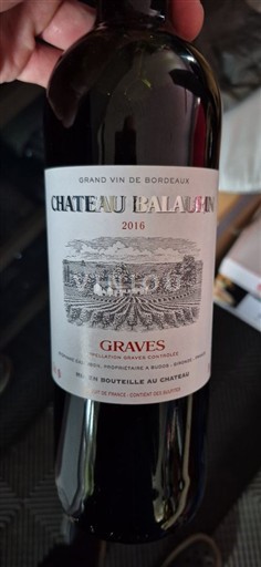 Bordeaux Graves Château Balan 2016