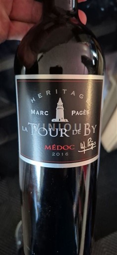 Burdeos Médoc La Tour de By Héritage Marc Pagès 2016