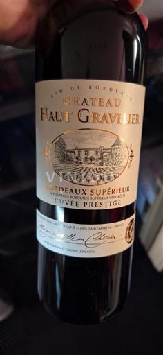 Bordeaux Bordeaux Supérieur Château Haut Gravilier Prestige 2017