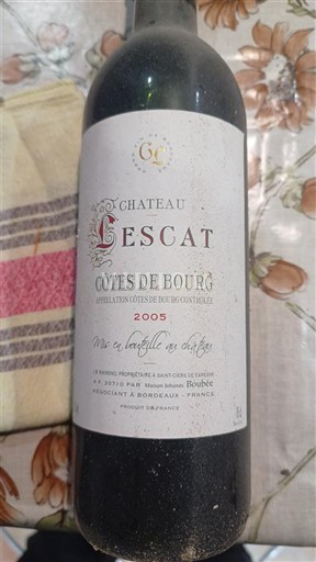 Burdeos Côtes-de-bourg Château Lescat 2005