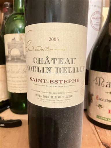 Burdeos Saint-Estèphe Château Moulin Delille 2005