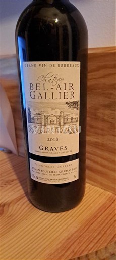 Bordeaux Graves Château Bel-Air Gallier 2018