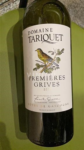 Jihozápad Côtes de Gascogne Domaine Tariquet Premières Grives 2022