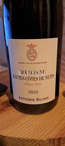 Burgundsko Nespecifikováno Anthonin Bajard Pinot Noir 2020
