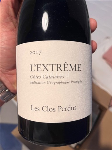 Languedoc og Roussillon Catalansk skråning Les Clos Perdus L'Extrême 2017