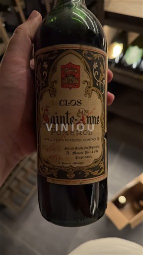 Bordeaux Pomerol Clos Sainte-Anne 1971