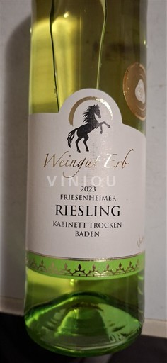 Baden Weingut Erb Friesenheimer Riesling Kabinett Trocken 2023