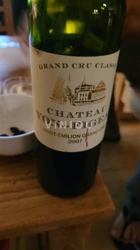 Bordeaux Saint-Émilion Grand Cru Grand Cru Château Yon-Figeac 2007
