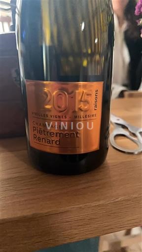 Champagne Champagne Piètrement-Renard 2015 raisons Vieilles Vignes Millésime 2015