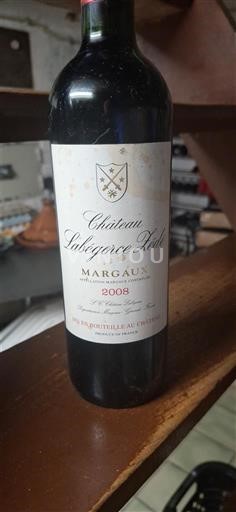 Bordeaux Margaux Château Labégorce Zédé de Labégorce 2008