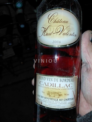 Burdeos Cadillac Château Haut-Valentin 2006