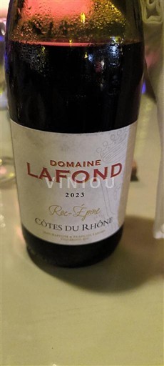 Rhône Valley Côtes du Rhône Domaine Lafond Roc Épine 2023