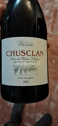 Rona dolina Côtes-du-Rhône-Villages Domaine Belle-feuille Terroir des galets 2022