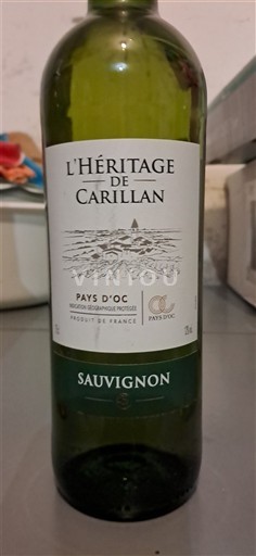 Languedoc-Roussillon Pays d'Oc L'Héritage de Carillan Sauvignon Non-Vintage