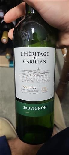 Linguadoca e Rossiglione Paese d'Oc L'Héritage de Carillan Sauvignon Senza annata
